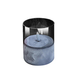 Maxbell Flameless LED Candle Crafts Tea Light Candle for Living Room Hallway Bedroom 8cmx8cmx10cm Grey