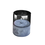 Maxbell Flameless LED Candle Crafts Tea Light Candle for Living Room Hallway Bedroom 8cmx8cmx10cm Grey