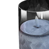 Maxbell Flameless LED Candle Crafts Tea Light Candle for Living Room Hallway Bedroom 8cmx8cmx10cm Grey
