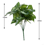 Maxbell Artificial Leaves Flower Arrangement Green Tropical Leaf Room