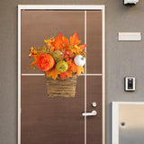 Maxbell Door Hanging Flower Basket Handmade Autumn Garland Fall Harvest Door Wreath