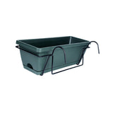 Maxbell Window Planter Box Hanging Garden Planter Deck Patio Balcony Railing Planter Green