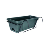 Maxbell Window Planter Box Hanging Garden Planter Deck Patio Balcony Railing Planter Green