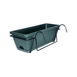 Maxbell Window Planter Box Hanging Garden Planter Deck Patio Balcony Railing Planter Green