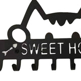 Maxbell Sweet Home Wall Hanger Key Holder Hooks Metal Key Rack for Office Decor Door