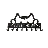Maxbell Sweet Home Wall Hanger Key Holder Hooks Metal Key Rack for Office Decor Door