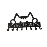 Maxbell Sweet Home Wall Hanger Key Holder Hooks Metal Key Rack for Office Decor Door
