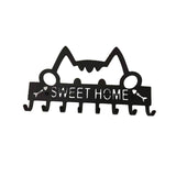 Maxbell Sweet Home Wall Hanger Key Holder Hooks Metal Key Rack for Office Decor Door