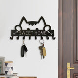 Maxbell Sweet Home Wall Hanger Key Holder Hooks Metal Key Rack for Office Decor Door