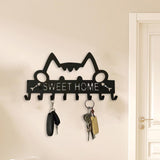Maxbell Sweet Home Wall Hanger Key Holder Hooks Metal Key Rack for Office Decor Door