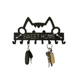 Maxbell Sweet Home Wall Hanger Key Holder Hooks Metal Key Rack for Office Decor Door