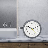 Maxbell Bathroom Clock Waterproof Suction Cup Wall Clock Modern Hanging Clock