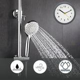 Maxbell Bathroom Clock Waterproof Suction Cup Wall Clock Modern Hanging Clock