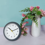 Maxbell Bathroom Clock Waterproof Suction Cup Wall Clock Modern Hanging Clock