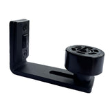 Maxbell Door Guide Black Rollers Adjustable Floor Guide for Indoor Home Office