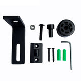 Maxbell Door Guide Black Rollers Adjustable Floor Guide for Indoor Home Office