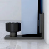 Maxbell Door Guide Black Rollers Adjustable Floor Guide for Indoor Home Office