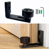 Maxbell Door Guide Black Rollers Adjustable Floor Guide for Indoor Home Office