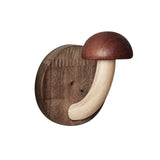 Maxbell Wall Hook Cute Wooden Coat Hooks for Entryway Hanging Coats Hats Bags Towels Brown