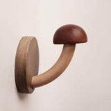 Maxbell Wall Hook Cute Wooden Coat Hooks for Entryway Hanging Coats Hats Bags Towels Brown