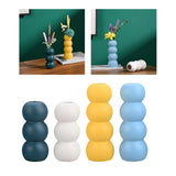 Maxbell Ceramic Vase Boho Elegant Modern Simple Flower Vase for Office Cabinet Party Dark Green
