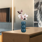 Maxbell Ceramic Vase Boho Elegant Modern Simple Flower Vase for Office Cabinet Party Dark Green