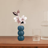 Maxbell Ceramic Vase Boho Elegant Modern Simple Flower Vase for Office Cabinet Party Dark Green