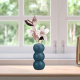 Maxbell Ceramic Vase Boho Elegant Modern Simple Flower Vase for Office Cabinet Party Dark Green