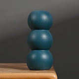 Maxbell Ceramic Vase Boho Elegant Modern Simple Flower Vase for Office Cabinet Party Dark Green