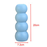 Maxbell Ceramic Vase Boho Elegant Modern Simple Flower Vase for Office Cabinet Party Sky Blue