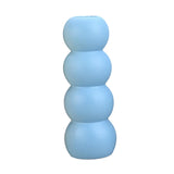 Maxbell Ceramic Vase Boho Elegant Modern Simple Flower Vase for Office Cabinet Party Sky Blue