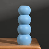 Maxbell Ceramic Vase Boho Elegant Modern Simple Flower Vase for Office Cabinet Party Sky Blue