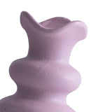 Maxbell Ceramic Flower Vase Modern Simple Flower Vase for Bedroom Party Dinner Table Violet 21cm
