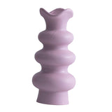 Maxbell Ceramic Flower Vase Modern Simple Flower Vase for Bedroom Party Dinner Table Violet 21cm