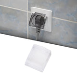 Maxbell Weatherproof Outlet Cover Outdoor Plug and Receptacle Protector for Bathroom Clear