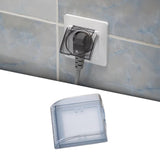 Maxbell Weatherproof Outlet Cover Outdoor Plug and Receptacle Protector for Bathroom Clear Black