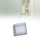 Maxbell Weatherproof Outlet Cover Outdoor Plug and Receptacle Protector for Bathroom Clear Black