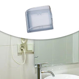 Maxbell Weatherproof Outlet Cover Outdoor Plug and Receptacle Protector for Bathroom Clear Black