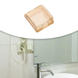 Maxbell Weatherproof Outlet Cover Outdoor Plug and Receptacle Protector for Bathroom Clear Champagne