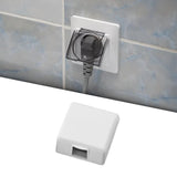 Maxbell Weatherproof Outlet Cover Outdoor Plug and Receptacle Protector for Bathroom White