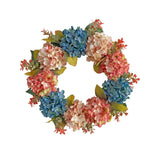 Maxbell Hydrangea Wreath Large Rustic 40cm Spring Wreaths for Front Door Party Porch