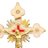 Maxbell Standing Crucifix Jesus Cross Statue Table Cross for Altar Chapel Home Decor