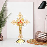 Maxbell Standing Crucifix Jesus Cross Statue Table Cross for Altar Chapel Home Decor