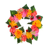 Maxbell Fall Wreath Harvest Chrysanthemum Wall Decorative Window Thanksgiving Wreath