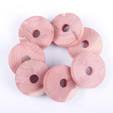 Maxbell 10 Pieces Cedar Blocks Wood Cedar Balls for Drawers Clothes Storage Wardrobe 4.8cmx0.9cm