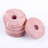 Maxbell 10 Pieces Cedar Blocks Wood Cedar Balls for Drawers Clothes Storage Wardrobe 4.8cmx0.9cm