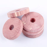 Maxbell 10 Pieces Cedar Blocks Wood Cedar Balls for Drawers Clothes Storage Wardrobe 4.8cmx0.9cm