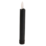 Maxbell 6x LED Candles 3D Wick Flameless Taper Candles for Wedding Party black