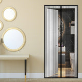 Maxbell Magnetic Door Curtain Portable Mesh Curtain for Office Doorways Drawing Room 80cmx210cm
