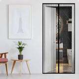 Maxbell Magnetic Door Curtain Portable Mesh Curtain for Office Doorways Drawing Room 100cmx210cm